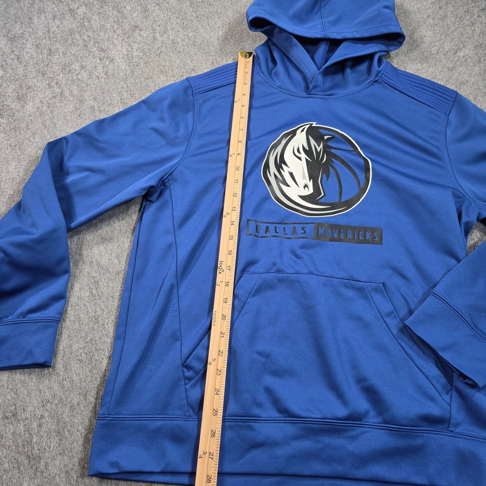 Dallas Mavericks Performance Hoodie Mens Large Blue NBA Sweatshirt Basketball - Picture 6 of 9